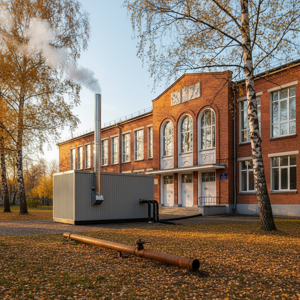 Як школа на 500 м² перейшла з газу на тверде паливо: розрахунок і результат
